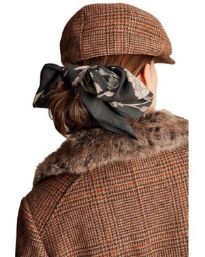 Joules Middleton Viscose Hair Tie Scarf - Brown
