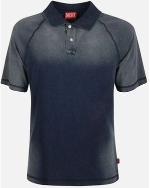 DIESEL T-Rasmith Faded Polo Shirt - Blue