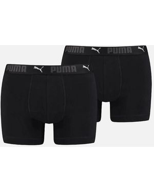 PUMA Sport 2 Pack Cotton Boxer - Black