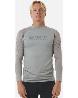 Rip Curl Rip Curl Shock Upf 50 Long Sleeve Rash Vest - Grey