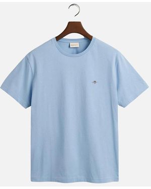 GANT Reg Shield Ss T-Shirt - Blue