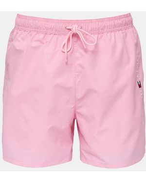 Tommy Hilfiger Medium Drawstring Swim Shorts - Pink