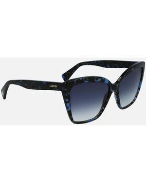 Lanvin Acetate Sunglasses With Lenses - Blue