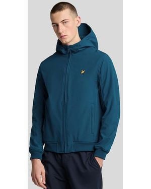 Lyle & Scott Fleece Back Softshell Jacket - Blue