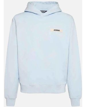 Jacquemus The Gros Grain Logo Hoodie Sky - Blue