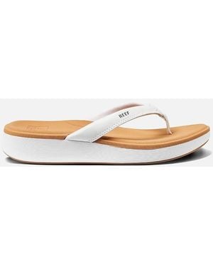 Reef Cushion Cloud Sandal/Tan - White