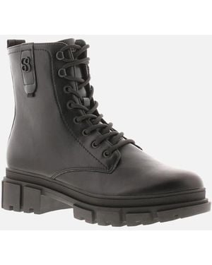 S.oliver S Oliver Boots Ankle Lace And Zip Fastening Uk Size - Black