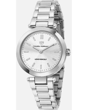Chiara Ferragni Stainless Steel Quartz Analog Watch - White