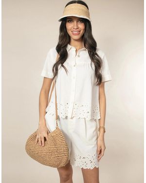 Nooki Design Yasmina Clutch Bag - Natural