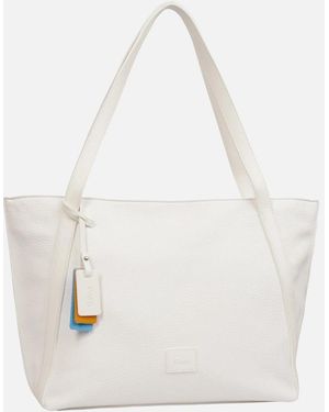 Gabor Elfie Zip Shopper Shoulder Bag - White