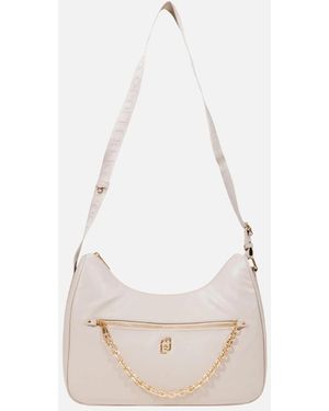 Liu Jo Shoulder Bag With Zip And Multiple Pockets - White