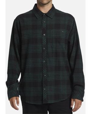 Billabong Coastline Flannel Shirt - Black