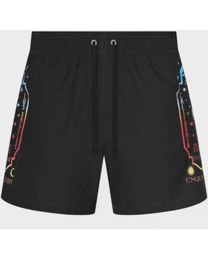 Amiri Fortune Swim Trunks - Black