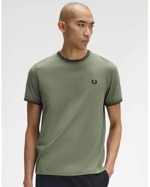Fred Perry Twin Tipped T-Shirt - Green