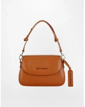 Chiara Ferragni Tone-On-Tone Logo Shoulder Bag With Magnetic Closure - Brown