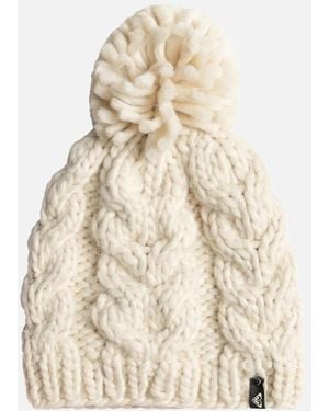 Roxy Winter Chunky Beanie - White