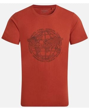 Craghoppers Lucent Back Print Short-Sleeved T-Shirt - Red