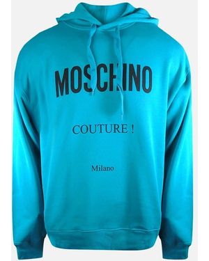 Moschino Couture Logo Hoodie - Blue