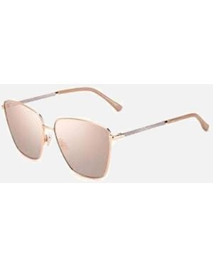 Jimmy Choo Metal Sunglasses With Category 3 Lens - Natural