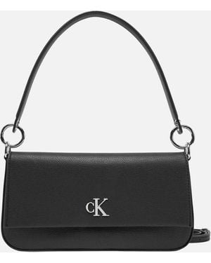 Calvin Klein Magnet Fastening Bag With Inside Pockets - Black