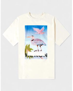 Heron Preston Censored Heron Short Sleeeve Tee - Blue