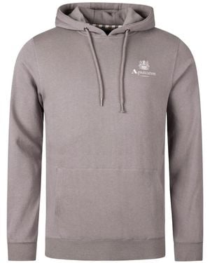 Aquascutum Active Small Logo Hoodie - Grey