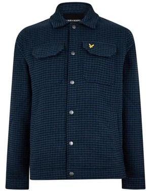 Lyle & Scott Lyle & Scott Textured Muddy Jacket - Blue