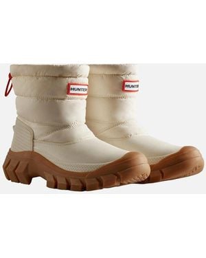 HUNTER Ladies Intrepid Short Snow Boots - White