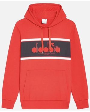 Diadora Fer. Italy Logo Hoodie - Red