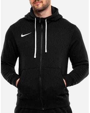 Nike Cw6887 Fleece Hoodie Long Sleeve Swoosh Park 20 Full Zip Soccer Hoody - Black