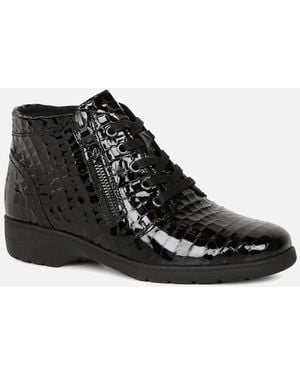 Caprice Amanda Ankle Boots - Black