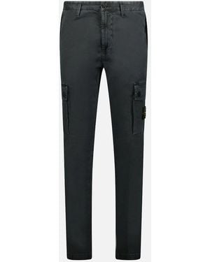 Stone Island Patch Cargo Trousers - Grey