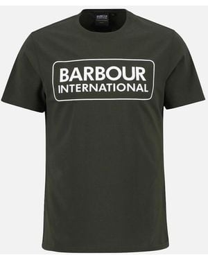 Barbour Essential Large Logo T-Shirt Sage - Black