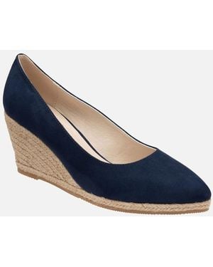 Lotus Giselle Wedges - Blue