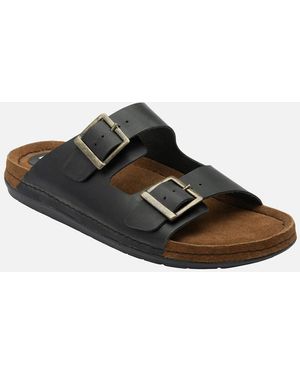 Lotus St Ives Mule Sandals - Brown