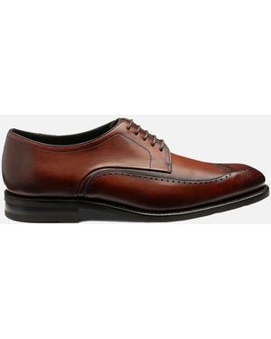 Loake Bale Derby Punched Brogue Scotch Patina - Brown
