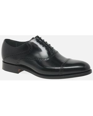 Barker Wilton Formal Toe Cap Oxford Shoes - Black