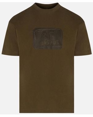 C.P. Company 30/1 Logo Patch T Shirt - Green