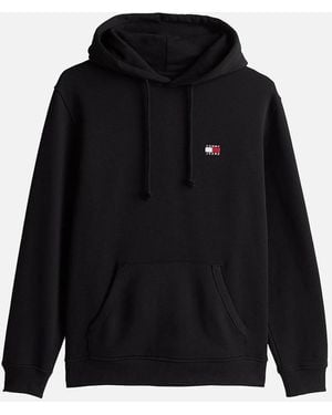 Tommy Hilfiger Reg Logo Badge Hoodie - Black