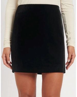 Nobody's Child Ragusa Velvet Mini Skirt - Black