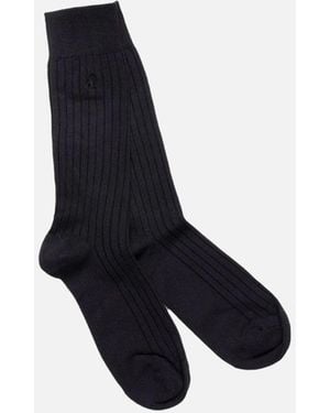 Swole Panda Bamboo Socks - Blue