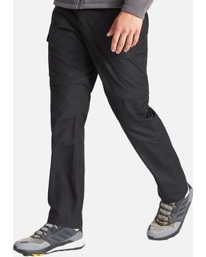 Craghoppers Expert Kiwi Slim Cut Convertible Trousers - Black