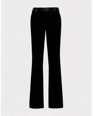 Palm Angels Velvet Tailored Trousers - Black