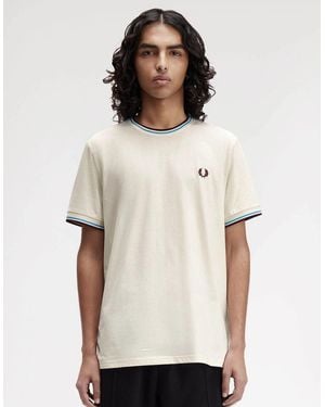 Fred Perry Twin Tipped T-Shirt - White