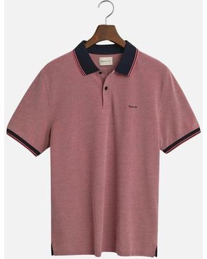 GANT 4 Colour Oxford Ss Pique - Purple