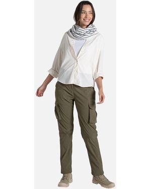 Craghoppers Adult Infinity Ii Striped Nosilife Scarf - White