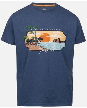 Trespass Pendla Printed T-Shirt - Blue