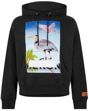 Heron Preston Censored Heron Logo Hoodie - Blue
