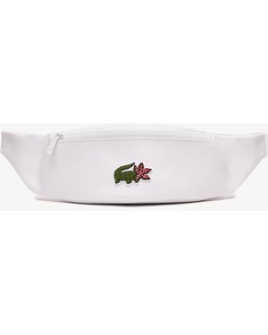 Lacoste Netflix Croc Print Waist Bag - White