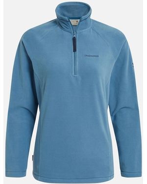 Craghoppers Ladies Nation Trust Miska Half Zip Fleece Top - Blue